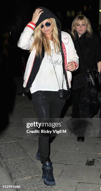 Kate Moss attends the Death Of A Geisha VIP Halloween Party on November 1, 2014 in London, England.