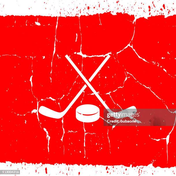 stockillustraties, clipart, cartoons en iconen met hockeystick en puck. - hockey background