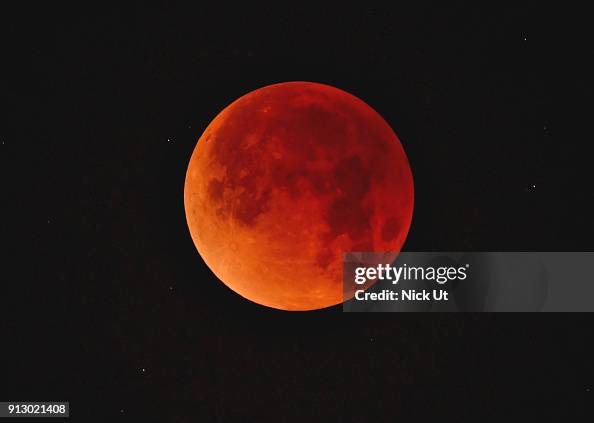 Rare "Super Blue Blood Moon" Makes Appearance On U.S. West Coast Rare "Super Blue Blood Moon" Makes Appearance On U.S. West Coast