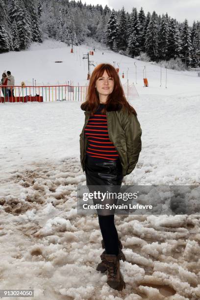 Actress Justine Le Pottier attends the 25th Gerardmer Fantastic Film Festival on February 1, 2018 in Gerardmer, France.