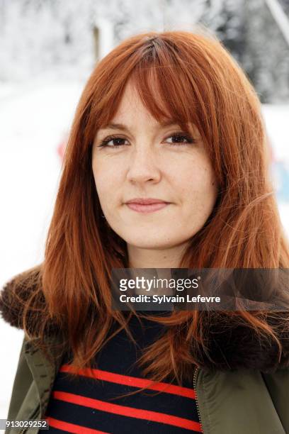Actress Justine Le Pottier attends the 25th Gerardmer Fantastic Film Festival on February 1, 2018 in Gerardmer, France.