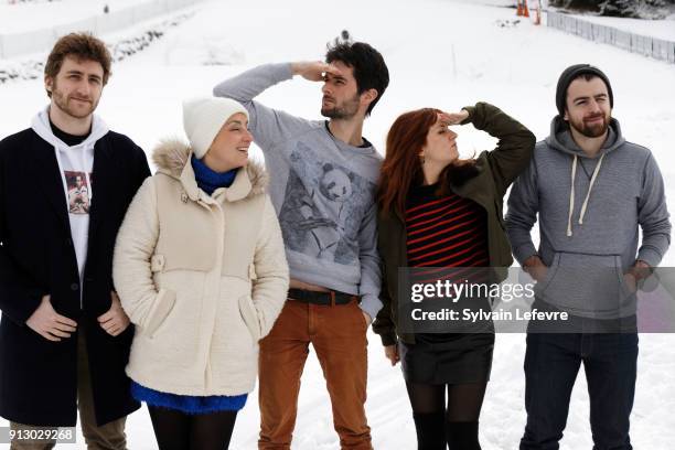 Sy-Fy TV channel jury Flober, Aude Gogny-Goubert, Le Fossoyeur de films, Justine Le Pottier, Ludoc attends the 25th Gerardmer Fantastic Film Festival...