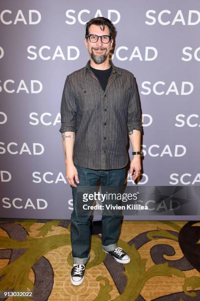 Actor Lucky Yates attends a press junket for 'Archer' on Day 1 of the SCAD aTVfest 2018 on February 1, 2018 in Atlanta, Georgia.