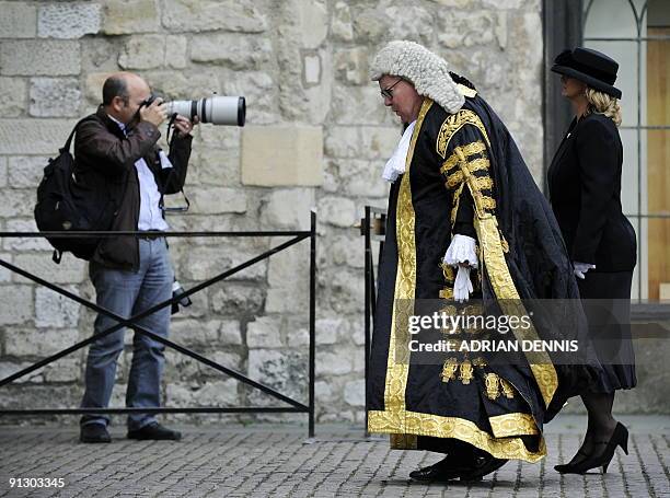 Senior judge makes his way into Westminster Abbey for a service to mark the start of the new legal year in England and Wales, on October 1, 2009....