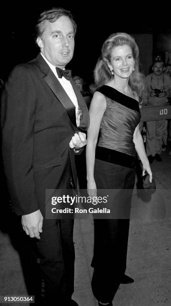 Robert Trump and Blaine Trump attend Audrey Hepburn Tribute Gala on October 21, 1987 at the Museum of Modern Art in New York City.