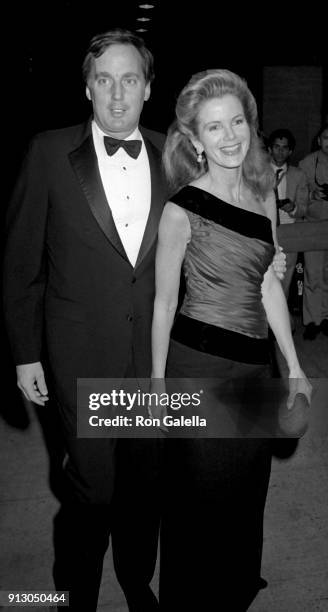 Robert Trump and Blaine Trump attend Audrey Hepburn Tribute Gala on October 21, 1987 at the Museum of Modern Art in New York City.