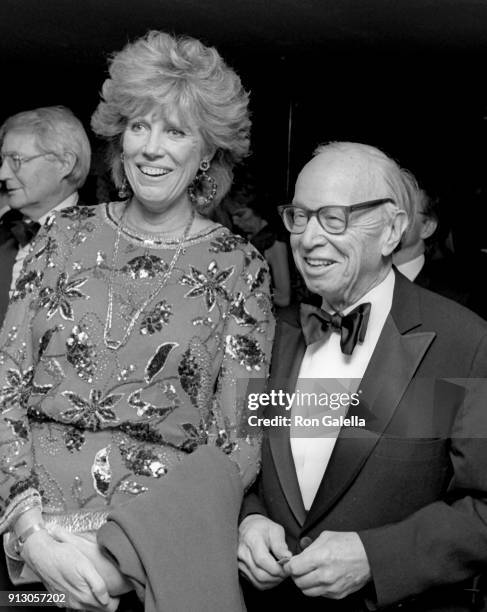 Alexandra Schlesinger and Arthur Schlesinger attend Fourth Annual PEN Montblanc Literary Benefit Gala on April 4, 1990 at Roseland in New York City.