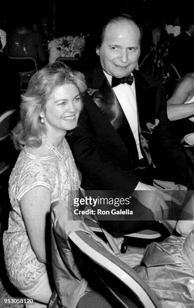 Maria Cooper Janis and Byron Janis attend Bolshoi Ballet Opening Night Gala on July 10, 1990 at Lincoln Center in New York City.