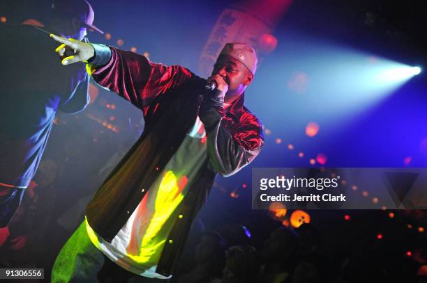 Ghostface Killah performs at his album release party at the Hiro Ballroom at The Maritime Hotel on September 30, 2009 in New York City.