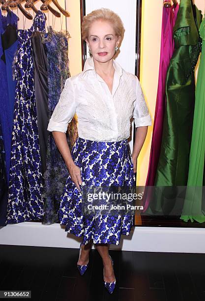 Designer Carolina Herrera attends the opening of her store at Bal Harbour Shops on September 30, 2009 in Miami, Florida.