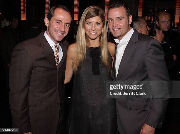 Ronan Henaff, General Manager of the Setai Wall Street, Alissa Everett, photojournalist and Co-Founder of Care Through Action and Steven O'Neal, VP...