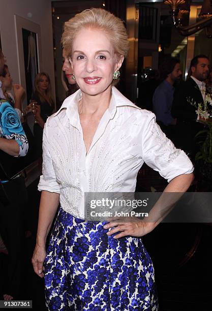 Designer Carolina Herrera attends the opening of her store at Bal Harbour Shops on September 30, 2009 in Miami, Florida.