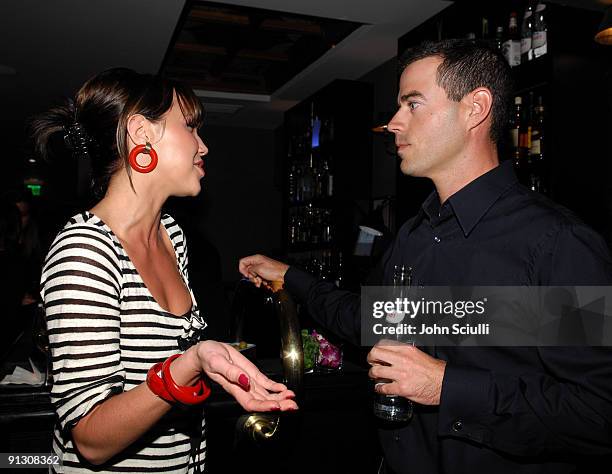 Arielle Kebbel and Carson Daly