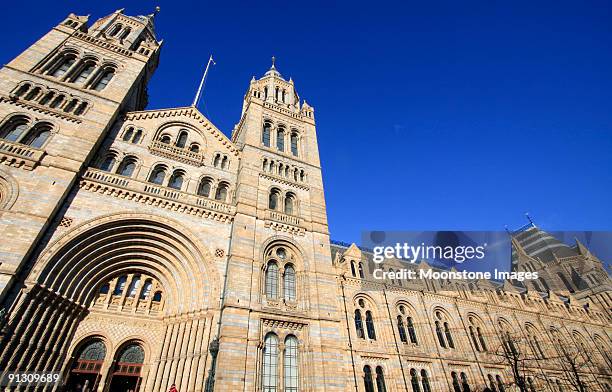 natural history museum in london, england - national landmark stock pictures, royalty-free photos & images