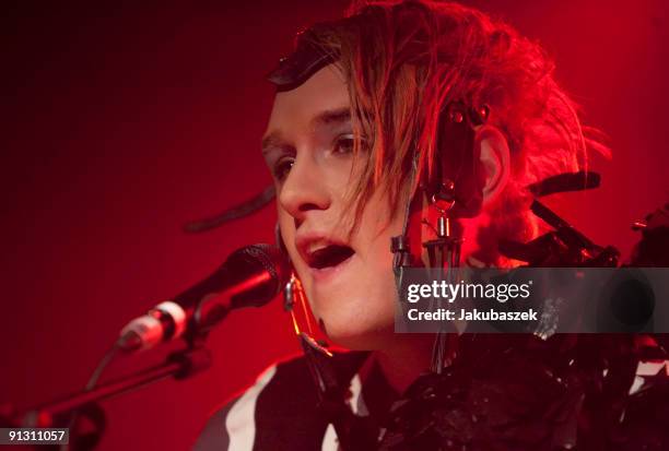 Musician Patrick Wolf performs at the Astra Club to promote the ''The Bachelor'' album on October 1, 2009 in Berlin, Germany.