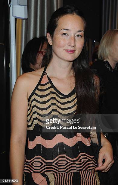 Harumi Klossowska de Rola attends the Montblanc Paris Flagship Boutique Launch - Inauguration Cocktail party on October 1, 2009 in Paris, France.