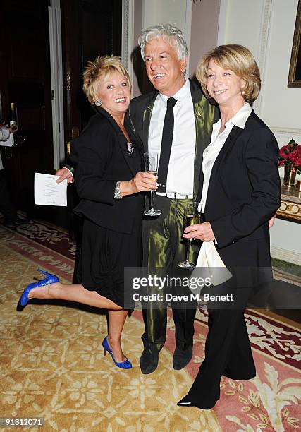 Elaine Page, Nicky Haslam and Helen Worth attend the book launch party for Tim Gosling's first book 'Gosling: Classic Design For Contemporary...