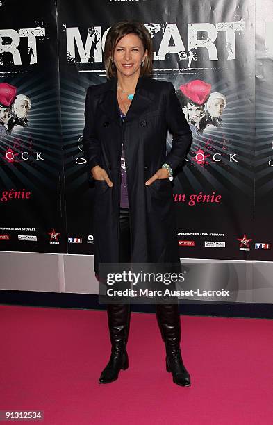 Corinne Touzet attends the "Mozart, l'Opera Rock" Paris Premiere at Palais des Sports on October 1, 2009 in Paris, France.
