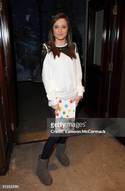 Actress Madeline Duggan attends the launch of iPod skins by Wrappz in aid of Children In Need at Hamleys on October 1, 2009 in London, England.