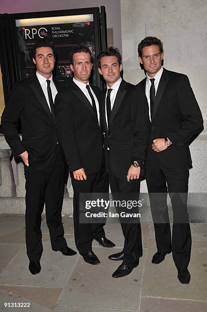 Ollie Bains, Humphrey Berney, Jules knight and Stephen Bowman from Blake attend The Inspiration Awards for Women at Cadogan Hall on October 1, 2009...