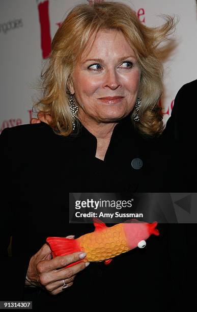 Actress Candice Bergen attends the Off Broadway opening night of ''Love, Loss and What I Wore'' at The Westside Theatre on October 1, 2009 in New...