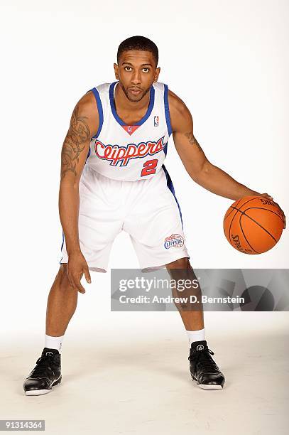 Fred Jones of the Los Angeles Clippers poses for a portrait during 2009 NBA Media Day on September 28, 2009 at Staples Center in Los Angeles,...