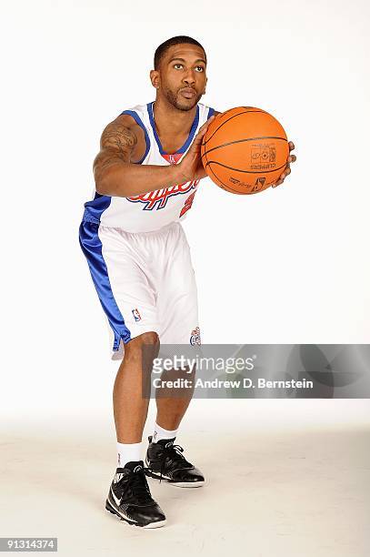 Fred Jones of the Los Angeles Clippers poses for a portrait during 2009 NBA Media Day on September 28, 2009 at Staples Center in Los Angeles,...