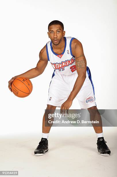 Fred Jones of the Los Angeles Clippers poses for a portrait during 2009 NBA Media Day on September 28, 2009 at Staples Center in Los Angeles,...