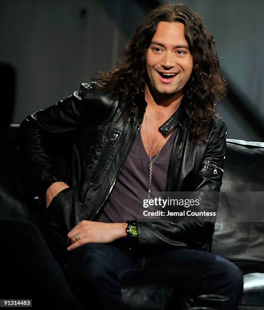 Singer/actor Constantine Maroulis at a taping of "The Pop Show" at fuse Studios on October 1, 2009 in New York, New York.
