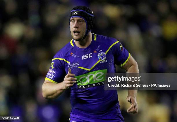 Warrington's Chris Hill during the Betfred Super League match at the Halliwell Jones Stadium, Warrington.