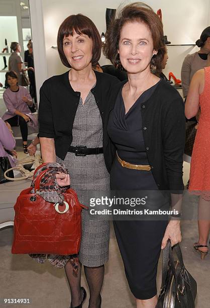 Pamela Baxter, President and CEO of Dior and Dayle Haddon attend "Shop for Public Schools" celebrated by Dior and Fund For Public Schools at the Dior...