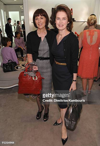 Pamela Baxter, President and CEO of Dior and Dayle Haddon attend "Shop for Public Schools" celebrated by Dior and Fund For Public Schools at the Dior...