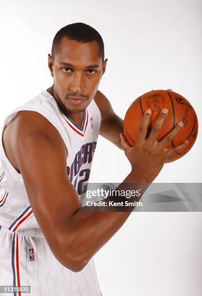 Boris Diaw of the Charlotte Bobcats poses for a portrait during 2009 NBA Media Day at Time Warner Cable Arena on September 28, 2009 in Charlotte,...