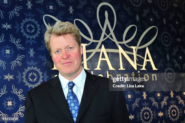 Charles Spencer, Princess Diana's brother, attends a reception to celebrate "Diana: A Celebration" exhibit at the National Constitution Center on...