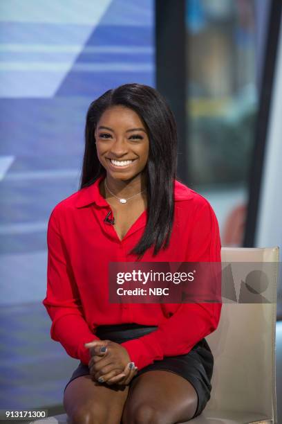 Simone Biles on Wednesday, Jan. 31, 2018 --