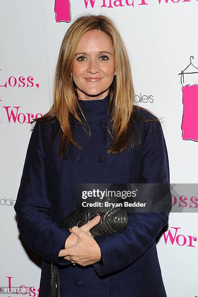 Actress Samantha Bee attends the after party for the Off Broadway opening night of "Love, Loss and What I Wore" at Bryant Park Grill on October 1,...