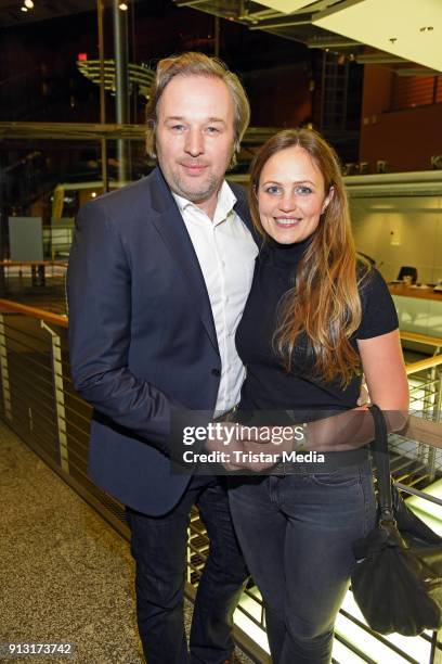 Stephan Grossmann and his wife Lidija Grossmann attend the 'Boybands Forever' Premiere at Theater am Potsdamer Platz on February 1, 2018 in Berlin,...