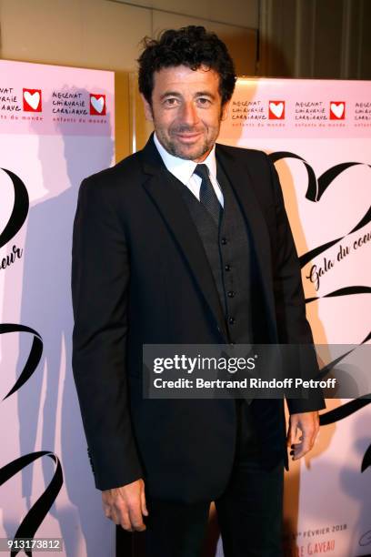 Patrick Bruel attends the "Heart Gala" Evening to benefit the "Mecenat Chirurgie Cardiaque" at Salle Gaveau on February 1, 2018 in Paris, France.