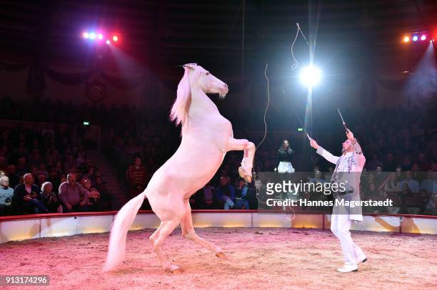 Martin Lacey Jr. During Circus Krone celebrates premiere of 'Hommage' at Circus Krone on February 1, 2018 in Munich, Germany.