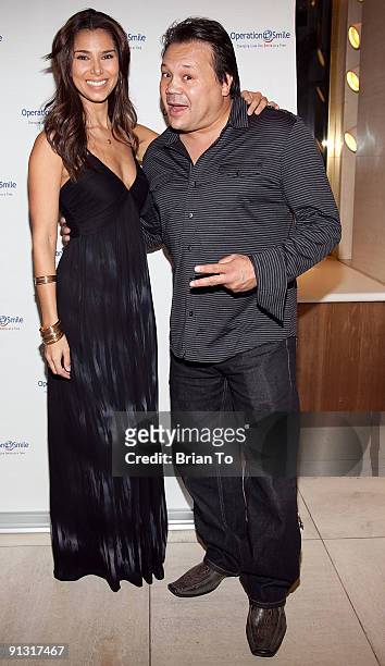 Roselyn Sanchez and Joey Medina attend 8th Annual Operation Smile Pre-Gala Kick-Off Reception at Lladro Boutique on October 1, 2009 in Beverly Hills,...
