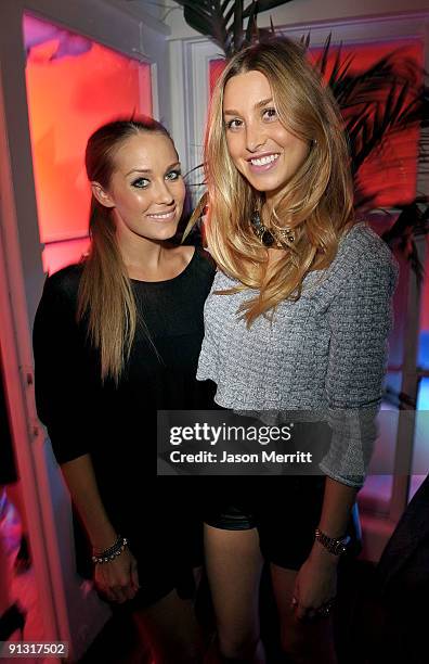 Actresses Lauren Conrad and Whitney Port attend the "LC Lauren Conrad" event with Lauren Conrad & Kohl's department stores held at 8432 Melrose Place...