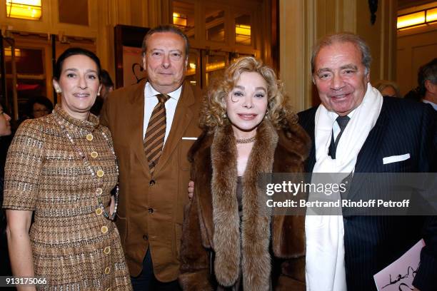 Princess Tania de Bourbon Parme, her husband Louis Arnaud L'Herbier, Grace de Capitani and Plamen Roussev attend the "Heart Gala" Evening to benefit...