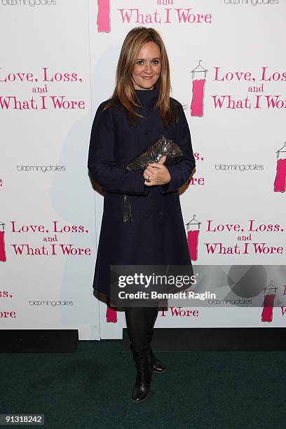 Actress Samantha Bee attends the after party for the opening night of "Love, Loss and What I Wore" at Bryant Park Grill on October 1, 2009 in New...