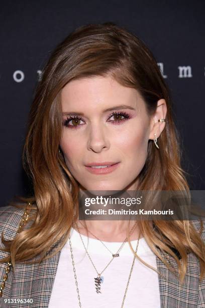 Kate Mara attends wearing rag & bone at the New York premiere of "Why Cant We Get Along" on February 1, 2018 in New York City.