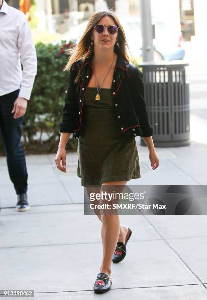 Billie Lourd is seen on February 1, 2018 in Los Angeles, CA.