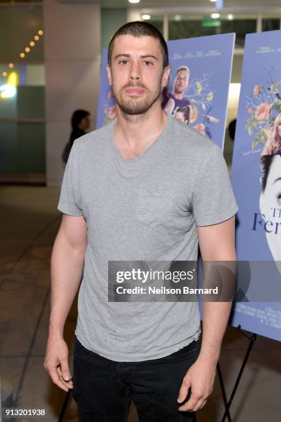 Toby Kebbell attends the premiere of IFC Films' 'The Female Brain' at ArcLight Hollywood on February 1, 2018 in Hollywood, California.