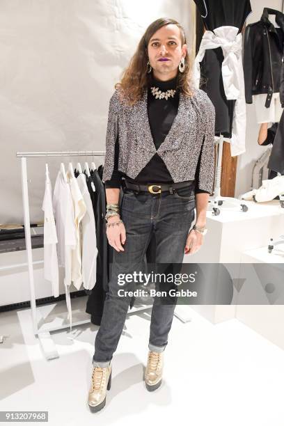 Jacob Tobia attends Phluid Project "A Seat at The Table" at The Phuild Project on February 1, 2018 in New York City.