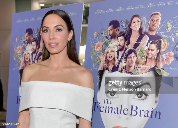 Whitney Cummings attends the premiere of IFC Films' 'The Female Brain' at ArcLight Hollywood on February 1, 2018 in Hollywood, California.