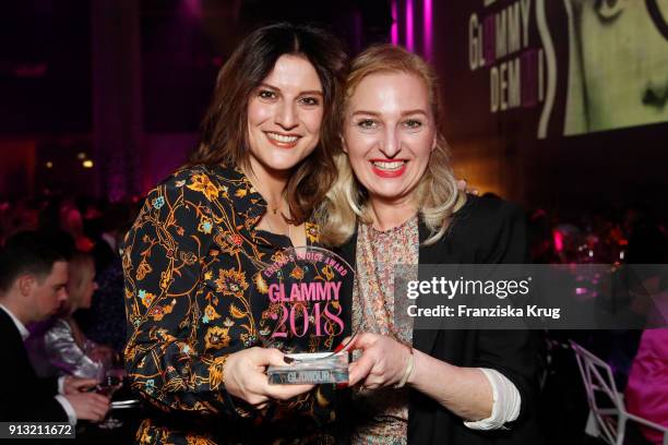 Winner Editors Choice Award 'Und Gretel' Stephanie Dettmann and Christina Roth at the Glammy Award 2018 on February 1, 2018 in Munich, Germany.