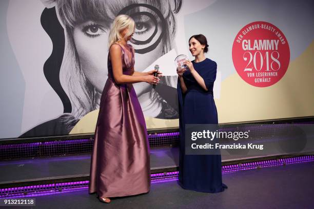 Sibel Kekilli and Stefanie Neureuter at the Glammy Award 2018 on February 1, 2018 in Munich, Germany.